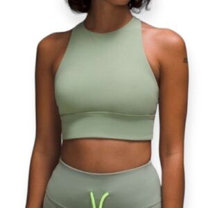 lululemon athletica High Neck Sports Bra in Sage Green